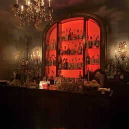 Speakeasy bar with personalized drinks. Speakeasy bar with personalized drinks.