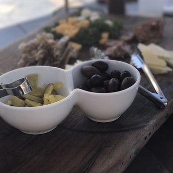 The Spa Gourmet - Our charcuterie platter served poolside - Personal Chefs Near Me