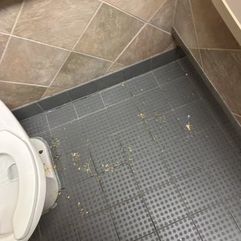 Golden Corral Buffet & Grill - Their bathroom...that's throw up !! Disgusting!!! - American Near Me - Williamsburg, Virginia