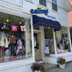 Storefront windows on Main street