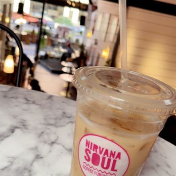 Nirvana Soul Coffee - iced honey lavender latte - Coffee & Tea Near Me - San Jose, California Nirvana Soul Coffee - iced honey lavender latte - Coffee & Tea Near Me - San Jose, California