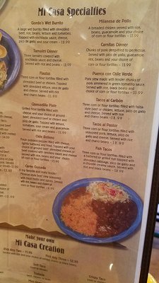 Menu photo 7 Mi Casa Restaurant Riverview, FL