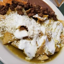 Chilaquiles, don't be fooled at how good this looks. It's bland and low quality. Chilaquiles, don't be fooled at how good this looks. It's bland and low quality.