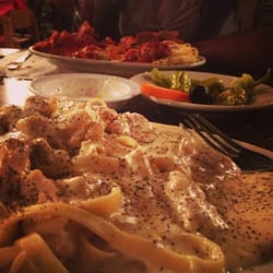 Lomeli's Italian Restaurant - Fettucini and ravioli..mmm mmmm good