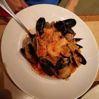 Pietro's - Seafood risotto with lots of great seafood choices - shrimp, clams, muscles - Italian Near Me - Lodi, California Pietro's - Seafood risotto with lots of great seafood choices - shrimp, clams, muscles - Italian Near Me - Lodi, California