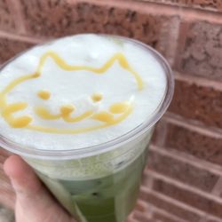Madeline's Cafe & Bakery - Iced Matcha Latte with Coldfoam