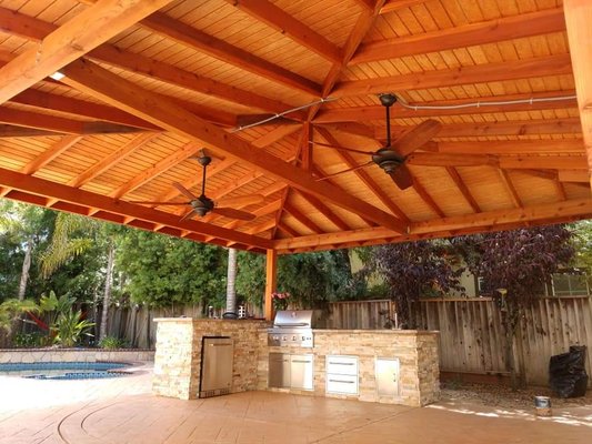 Outdoor Kitchen and Pergola Installations - V&M landscaping of San Jose, CA is a full-service landscaping company with a straightforward and unique design/build philosophy. We believe in having one landscape designer handle the job from its conception on paper, to the realization on your property. By doing this you are able to communicate and work with a single individual, where you can share your thoughts and ideas in order to bring them to life.


Our Services includes:

Pavers
Decks
Pergolas
Fire Pits
Concrete
Metal and Wood Fencing
Water Features
Lighting Installation
Outdoor Kitchens
Sod and automatic sprinkler installation
Garden and Landscape Design
Hardscape Construction
Our mission is to provide our neighbors complete landscape services that improve their quality of life as well as preserving our amazing natural environment. What makes us different is our employees, and our commitment to integrity and professionalism. We use the best products and methods. We are friendly, professional, and continue to expand our skills and knowledge of the landscape industry in the San Francisco Bay Area.