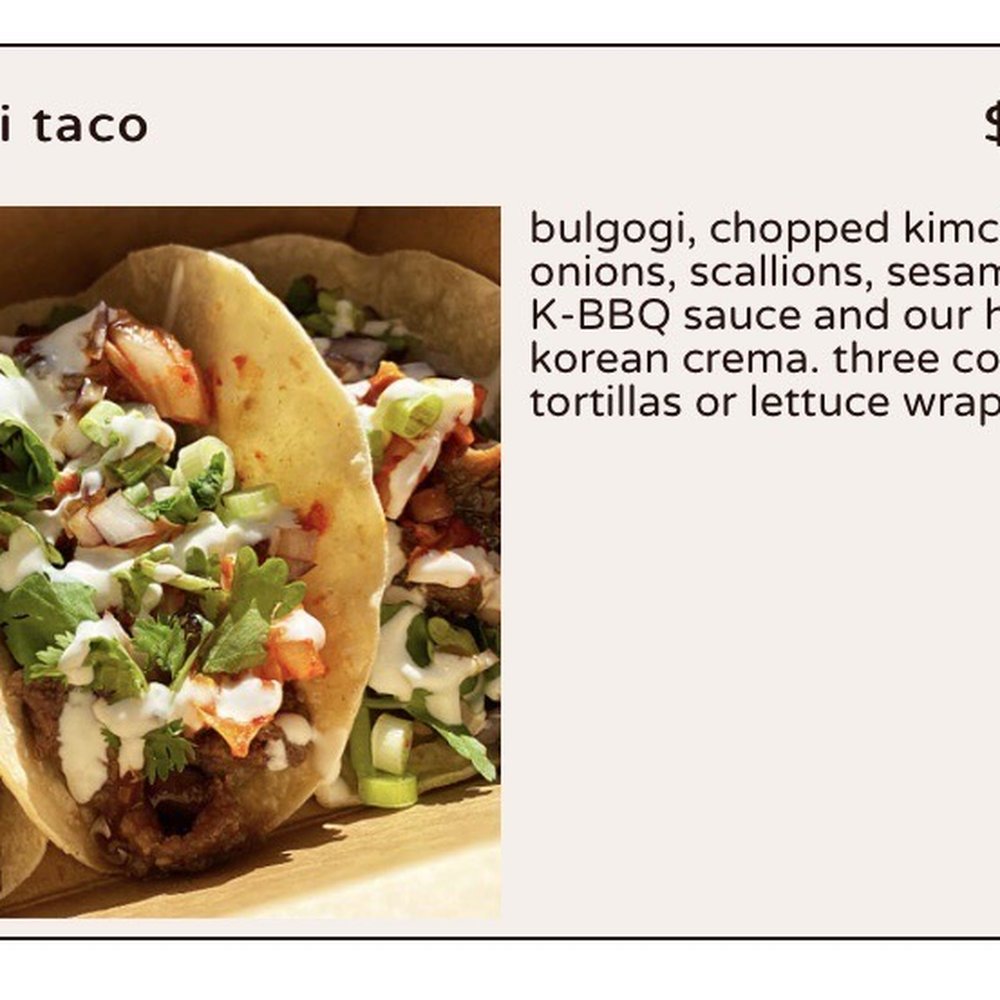 Bangbop - (Pictured in menu) Bulgogi Taco - Korean Near Me - Washington, DC, District of Columbia Bangbop - (Pictured in menu) Bulgogi Taco - Korean Near Me - Washington, DC, District of Columbia