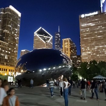 Millennium Park - The bean at night 2. - Parks Near Me - Chicago, Illinois Millennium Park - The bean at night 2. - Parks Near Me - Chicago, Illinois