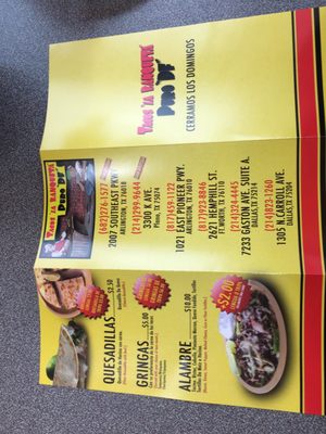 Menu photo 8 Tacos La Banqueta Arlington, TX Menu photo 8 Tacos La Banqueta Arlington, TX