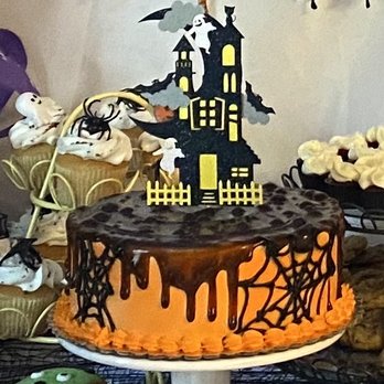 Elite Bakery - Our Halloween-themed cake with my own topper. Guava cake for the win! - Bakeries Near Me - Union City, California Elite Bakery - Our Halloween-themed cake with my own topper. Guava cake for the win! - Bakeries Near Me - Union City, California