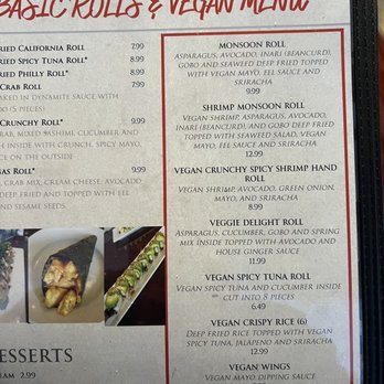 Yanagi Sushi - Vegan Menu - Japanese Near Me - Gilbert, Arizona Yanagi Sushi - Vegan Menu - Japanese Near Me - Gilbert, Arizona