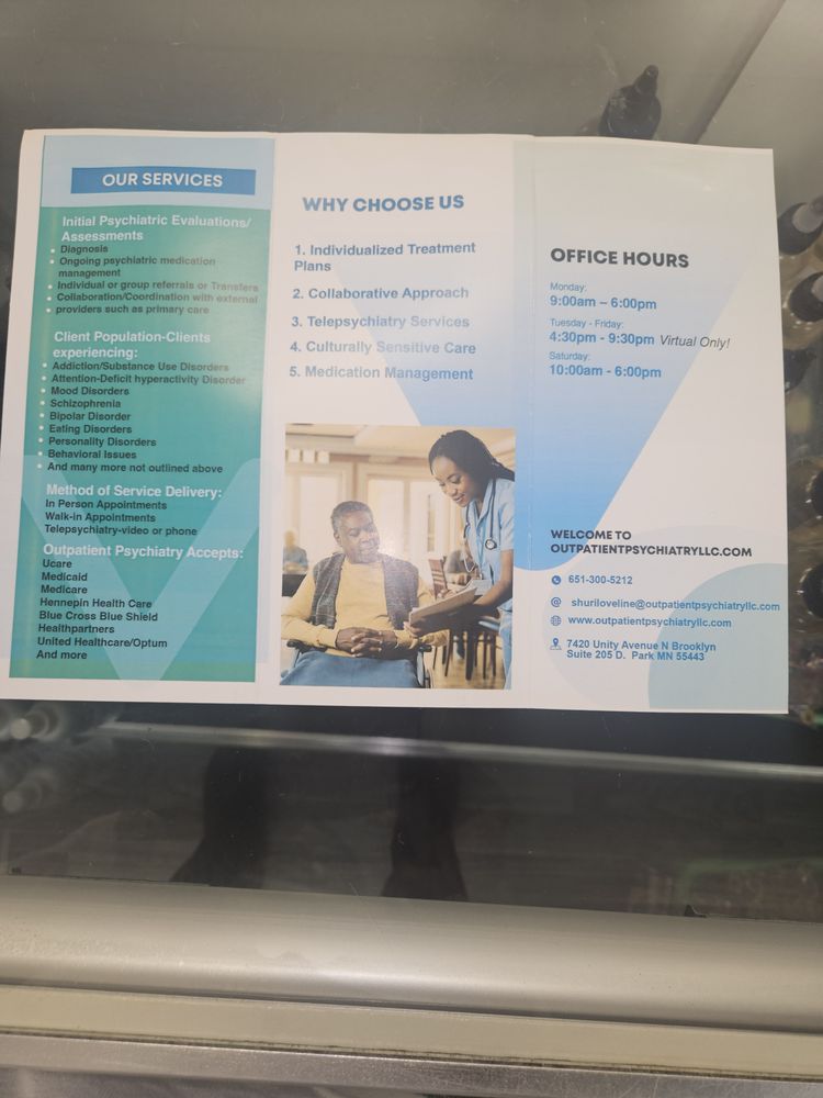 Outpatient Psychiatry - grief counselor in Minneapolis, MN