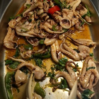 Oasis Bay Sushi + Seafood Buffet - This is soooo delicious, squid in chilli sauce. - Buffets Near Me - Chandler, Arizona Oasis Bay Sushi + Seafood Buffet - This is soooo delicious, squid in chilli sauce. - Buffets Near Me - Chandler, Arizona
