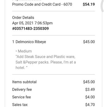 Weber Grill Restaurant - $54 dollars total for a raw, burnt tasting Delmonico Ribeye Steak. - Barbeque Near Me - Chicago, Illinois