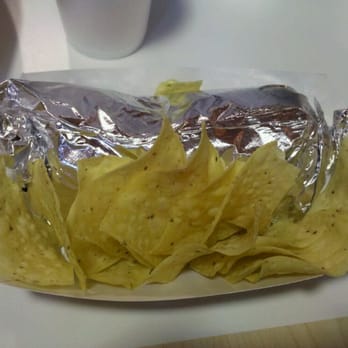 Burrito Bros - Steak burrito with chips - Mexican Near Me - Kansas City, Missouri