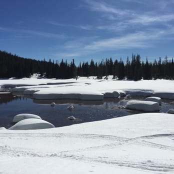 Central Oregon Rentals - View from the main trail to Elk Lake Lodge - RV Rental Near Me - Bend, Oregon