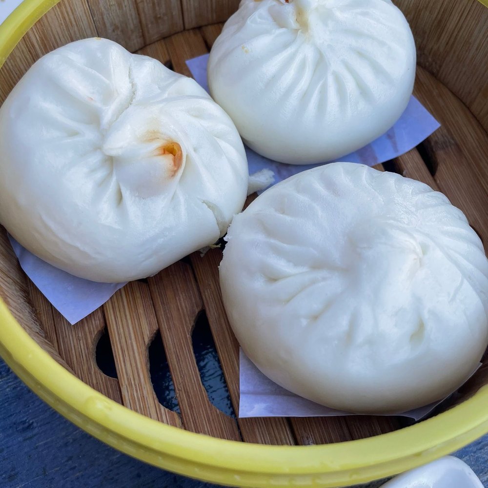 King Wah - The filling had pork cartilage and bones. So this is definitely house made with left over pork - Dim Sum Near Me - Pleasanton, California