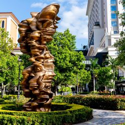 The Plaza Coral Gables - The Plaza Coral Gables Public Art Program includes Tony Cragg's "Mean Average."