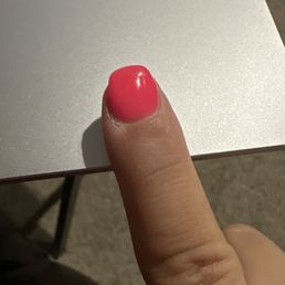 Pointer finger chip. Pointer finger chip.