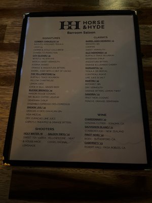 Menu photo 4 Horse & Hyde Arcadia Phoenix, AZ