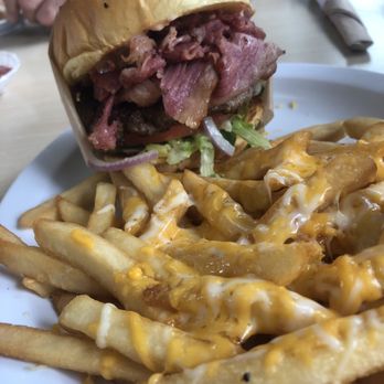 R Burgers - The Colossal Burger (burger topped with Pastrami) - Burgers Near Me - Riverside, California R Burgers - The Colossal Burger (burger topped with Pastrami) - Burgers Near Me - Riverside, California
