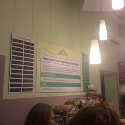Gelateria Caprilli - Cartello unico degli ingredienti