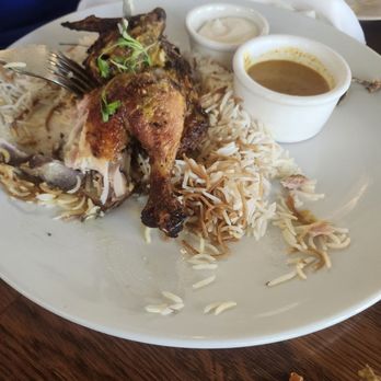 Ammatoli - The chicken was abit dry but the dipping made up for it. - Mediterranean Near Me - Long Beach, California Ammatoli - The chicken was abit dry but the dipping made up for it. - Mediterranean Near Me - Long Beach, California