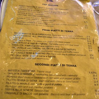La Vecchia Taverna di Bacco - Well-used Menu, Italian/English - Italian Near Me La Vecchia Taverna di Bacco - Well-used Menu, Italian/English - Italian Near Me