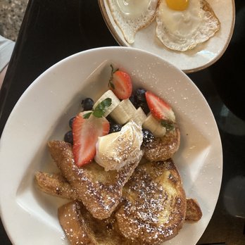 Musa - Tres leches French toast with a side of eggs - Latin American Near Me - San Juan, Puerto Rico Musa - Tres leches French toast with a side of eggs - Latin American Near Me - San Juan, Puerto Rico