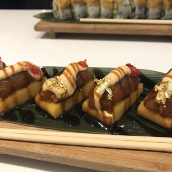 CVI.CHE 105 - Potato and Gold leaf sushi special. - Peruvian Near Me - Miami, Florida