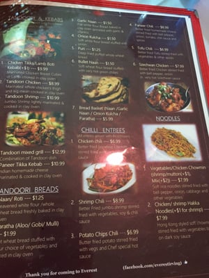 Menu photo 5 Everest Indian Himalayan Restaurant and Grill Irving, TX Menu photo 5 Everest Indian Himalayan Restaurant and Grill Irving, TX