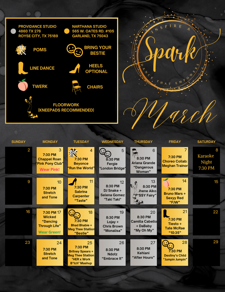 Inspire a Spark: Dance That Empowers Logo