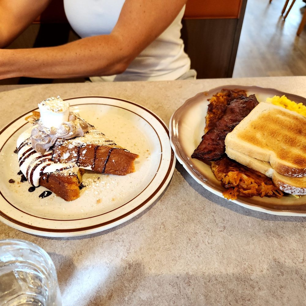 Buttermilk's Farmhouse - Egg breakfast with a kids side of the s'mores French toast (aka heaven) - Breakfast & Brunch Near Me - Patchogue, New York Buttermilk's Farmhouse - Egg breakfast with a kids side of the s'mores French toast (aka heaven) - Breakfast & Brunch Near Me - Patchogue, New York