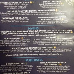 Old Moat House - False Menu