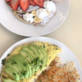 XO Cafe - All Green Frittata Breakfast Banana Pancake Breakfast - Cafes Near Me - Glendale, California