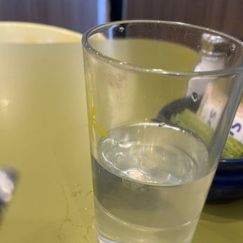 Snooze, an A.M. Eatery - Water with lipstick - Breakfast & Brunch Near Me - Denver, Colorado Snooze, an A.M. Eatery - Water with lipstick - Breakfast & Brunch Near Me - Denver, Colorado