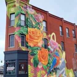 Sole City Coffee - Gorgeous mural visible from the shop
