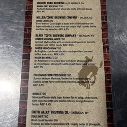 Powder River Pizza - Good beer menu
