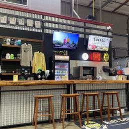 Behind the bar