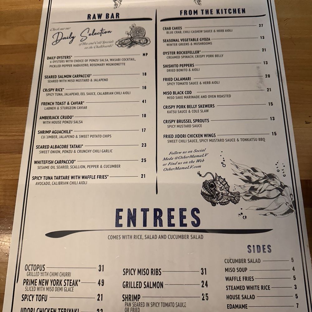 Other Mama - Menu - Sushi Bars Near Me - Las Vegas, Nevada