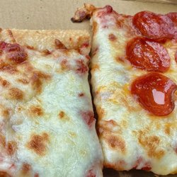 Southgate Pizza Boardman - Slice of plain pizza and a slice with pepperoni