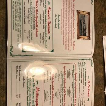 Vince's Spaghetti - Menu - Italian Near Me - Rancho Cucamonga, California Vince's Spaghetti - Menu - Italian Near Me - Rancho Cucamonga, California