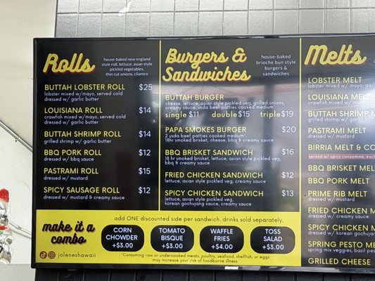 Menu photo 2 Jolene's - Airport Honolulu, HI Menu photo 2 Jolene's - Airport Honolulu, HI