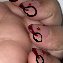 Lucy & Kelly’s Nail Salon - Unfinished tips.