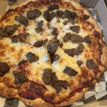 Fatman's Pizza - Cheese pizza with meatballs - Pizza Near Me - Tonawanda, New York