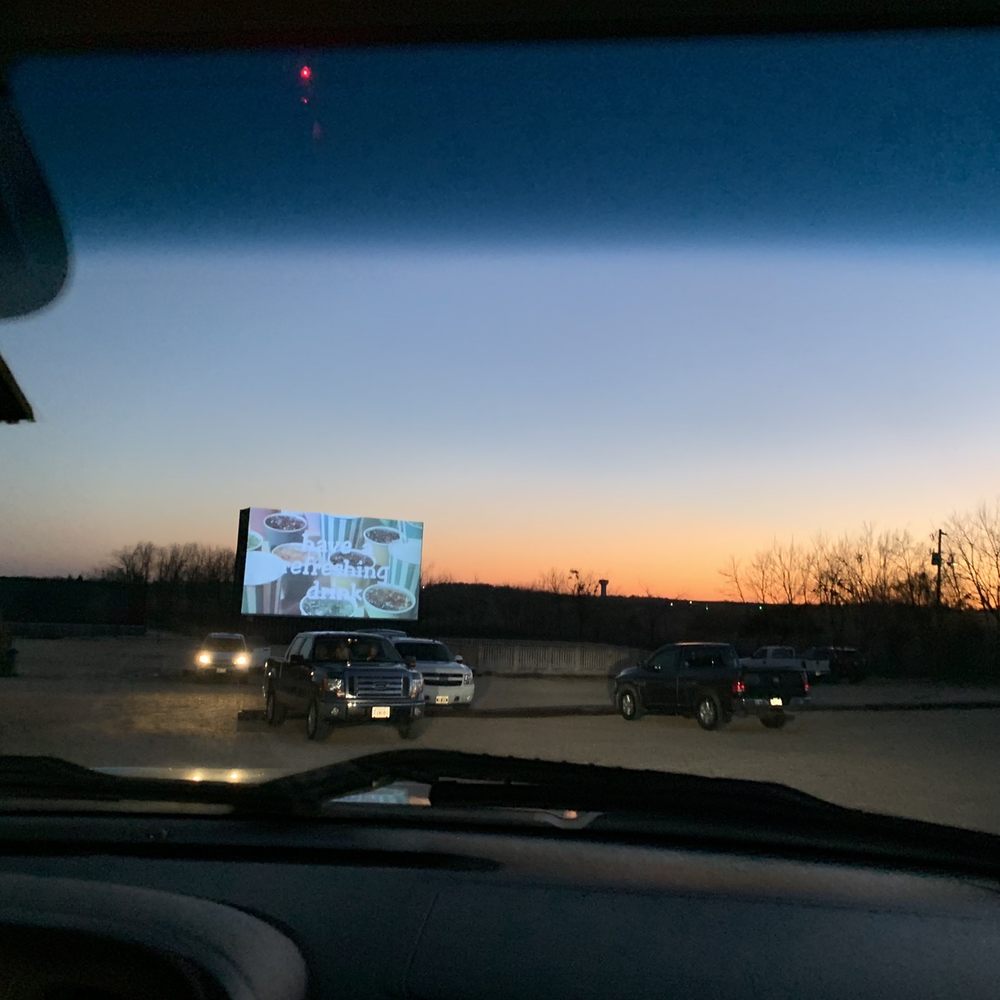Doc's Drive In Theatre - Driving in. Screen #2 - Outdoor Movies Near Me - Buda, Texas
