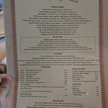 Roots Steakhouse - menu - Steakhouses Near Me - Summit, New Jersey