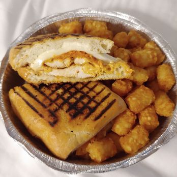 Lynbrook Eats - 5 Towns panini with tots - Diners Near Me - Lynbrook, New York