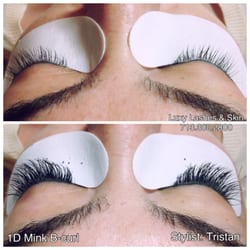 Luxy Lashes & Skin - Bam! Instant glamour. Client was 1D Mink Lashes in B-Curl.